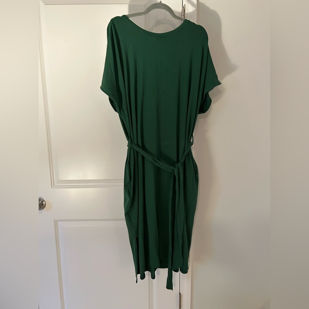 Universal Standard Forest Green Divine Jersey Midi Dress